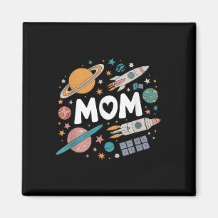 Mamma Space Galaxy Mors dag Birthday Family Match Magnet