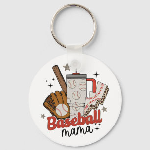 Mamma Speldagen Vibes Mors dag Women Baseball Mamm Nyckelring