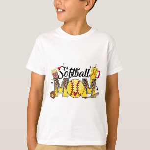 Mamma-speldagen Vibes Mors dag Women Softball Mamm T Shirt
