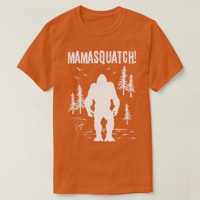 Mamma Squatch Bigfoot T Shirt (Design framsida)