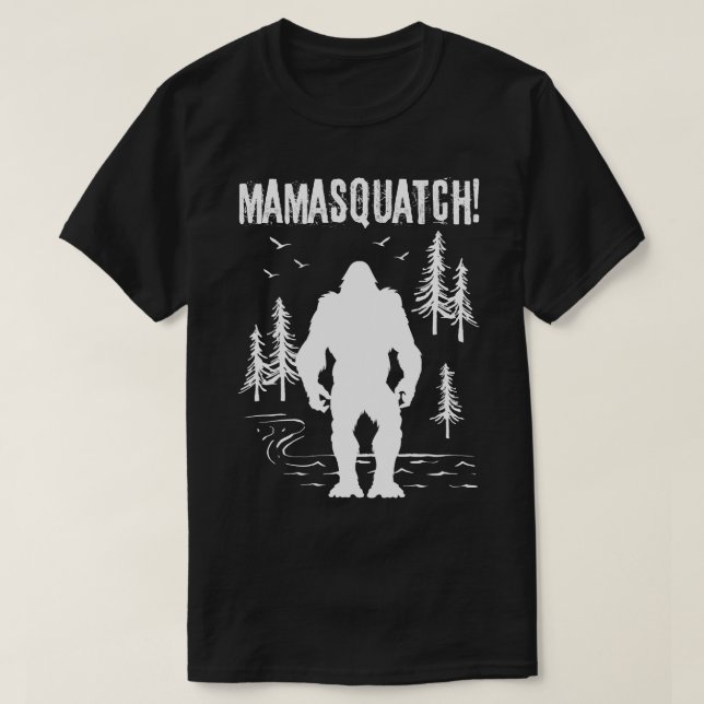 Mamma Squatch Bigfoot T Shirt (Design framsida)