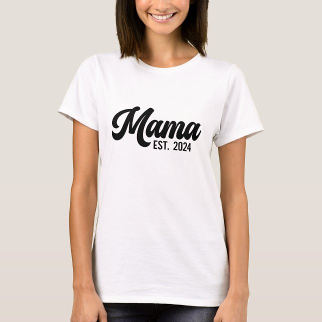 Mamma st 2024 - Snyggt Mamma Gift T-shirt (Framsida)