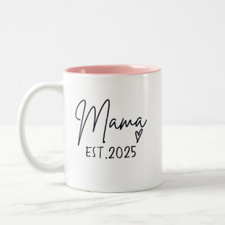Mamma st 2025 , Personlig, Mamma Mugg, Anpassnings Två-Tonad Mugg
