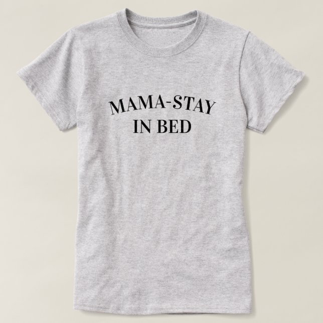 Mamma-Stanna i säng Dam T-Shirt (Design framsida)