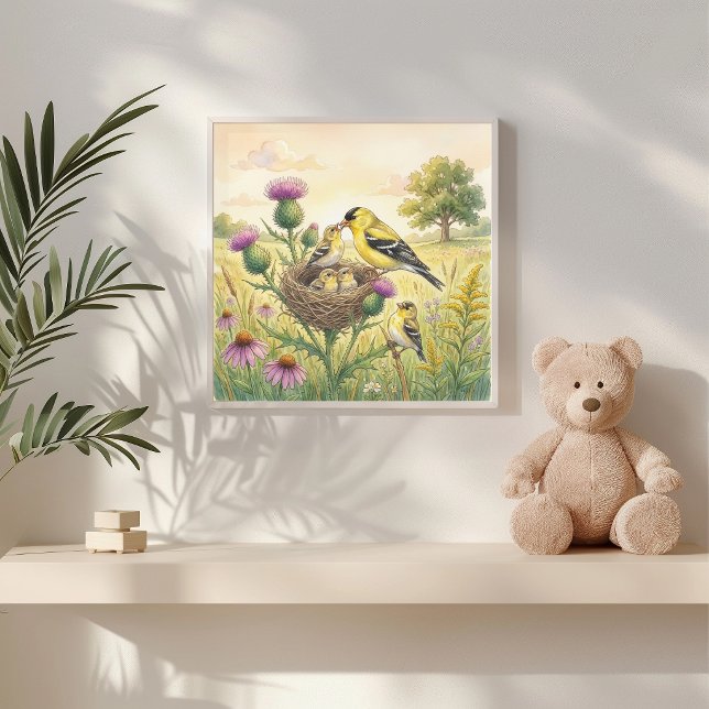 Mamma Steglits och Kycklingar Plantskola Poster (Skapare uppladdad)