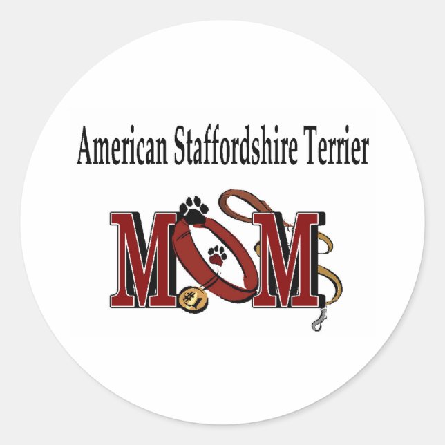Mamma Sticker Runt Klistermärke (Framsida)