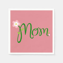 Mamma Strawberry Rosa Standard Cocktail Pappersser Pappersservett