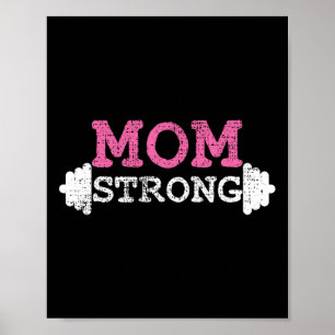 Mamma Strong Mor Mamma Fitness Bodybuilding Weight Poster