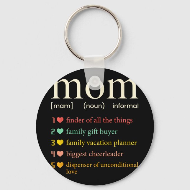 Mamma Substantiv Definition Rollig Mamma Mors Dag  Nyckelring (Framsida)
