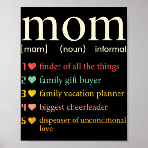Mamma Substantiv Definition Rollig Mamma Mors Dag Poster