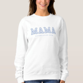 Mamma-svärmadrass, Blått Toile-mönster Blommig T Shirt