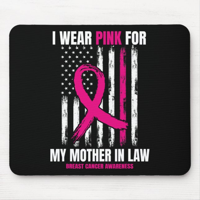 Mamma Svärmor Breast Cancer Awareness American Musmatta (Framsidan)