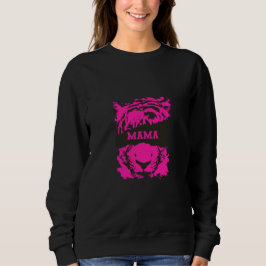 Mamma Sweatshirt med tiger Print T Shirt