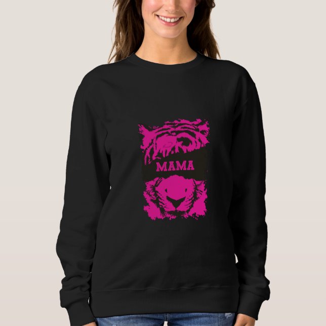 Mamma Sweatshirt med tiger Print T Shirt (Framsida)