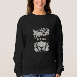 Mamma Sweatshirt med tiger Print T Shirt