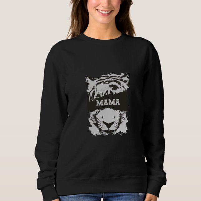 Mamma Sweatshirt med tiger Print T Shirt (Framsida)