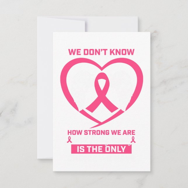 Mamma Syster Dotter Rosa Ribbon Breast Cancer OSA Kort (Framsida)