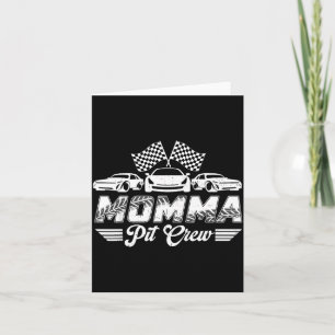 Mamma t Crew Födelsedagsfest Racingbil Förening Kort