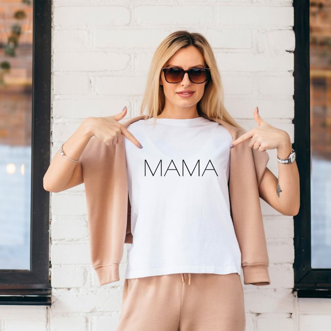 Mamma T-Shirt (Cute Mama Typography T-Shirt)
