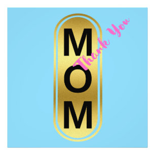 Mamma, tack! fototryck