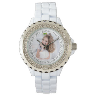 Mamma Tack Fotovit Grått Armbandsur
