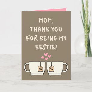 Mamma, Tack, Mamma, Mors dag-kort Meddelande