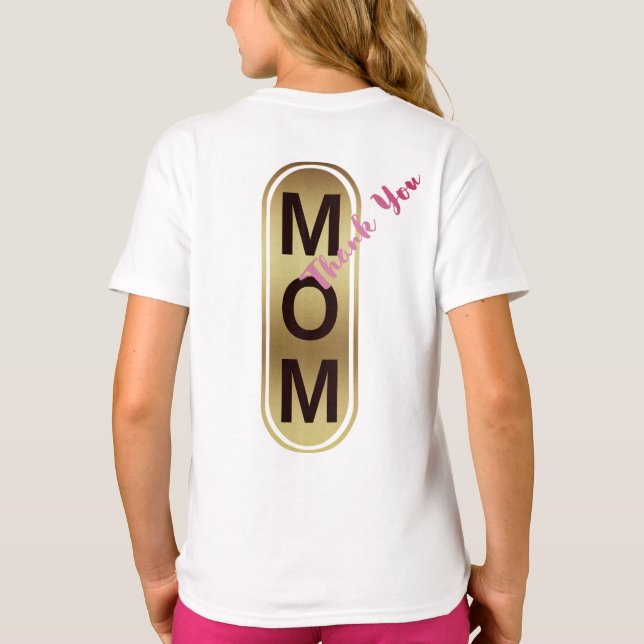 Mamma, tack! t shirt (Baksida)