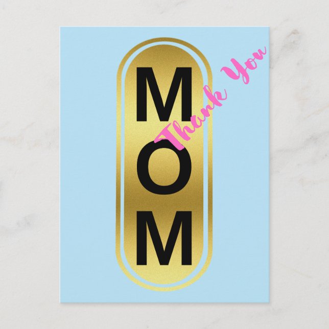 Mamma, tack! vykort (Framsida)