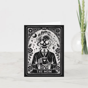 Mamma tarotkort skelett mamma kaffe lyckligMamma Kort