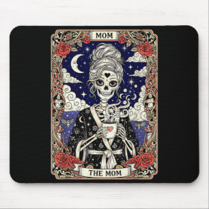 Mamma tarotkort skelett vintage gotisk mor musmatta