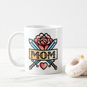 Mamma Tattoo Stil Ro Coffee Mugg