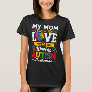 Mamma Taught Me Kärlek behöver ingen Ord Funny Aut T Shirt