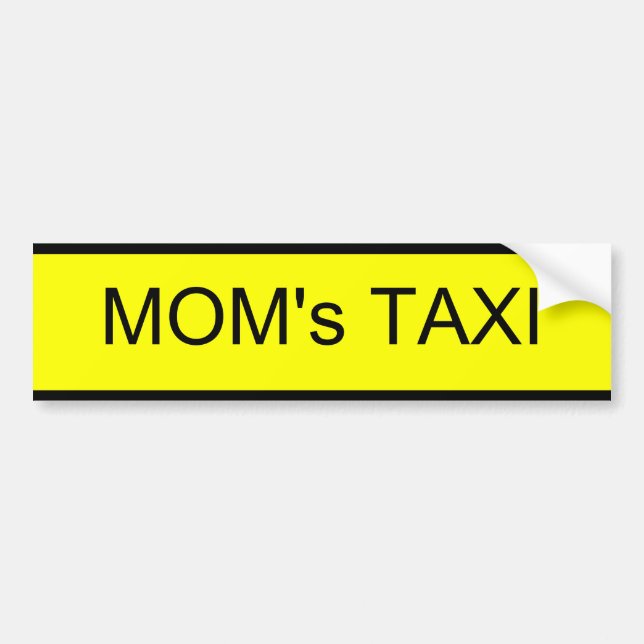 mamma taxi bildekal (Framsidan)