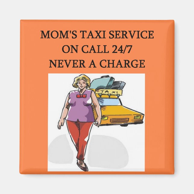 mamma taxi service magnet (Framsidan)