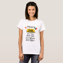 MAMMA TAXI t-shirt roligt mamma meme cab