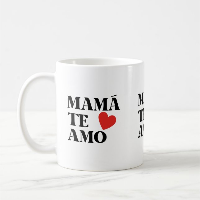 MAMMA TE AMO HEART KÄRLEK KAFFEMUGG (Vänster)