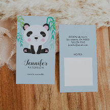 Mamma Telefonkort Cute Panda Bear Bamboo