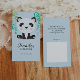 Mamma Telefonkort Cute Panda Bear Bamboo Visitkort