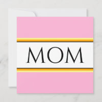 MAMMA Text Söt Rosa White Orange Black Rand