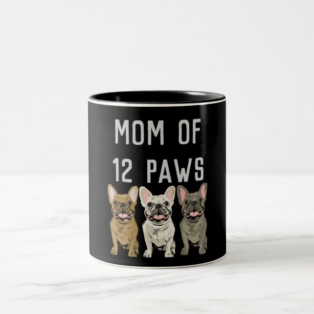 Mamma till 12 tassar Två-Tonad mugg (Center)