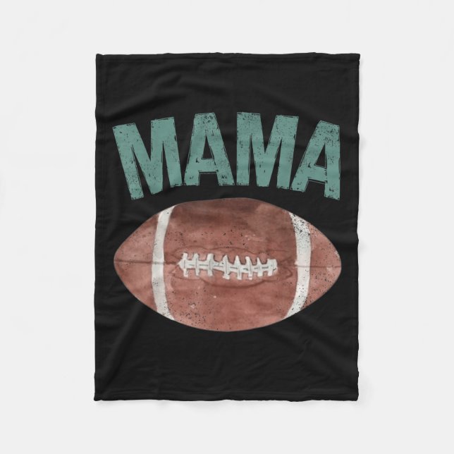 Mamma till 1-åriga fotboll 1:a året ner Birt Fleecefilt (Framsidan)