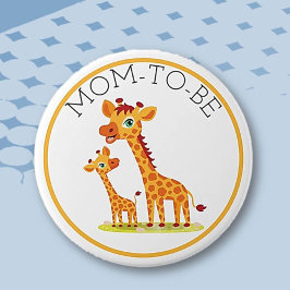 Mamma till babyskor Giraffe Knapp