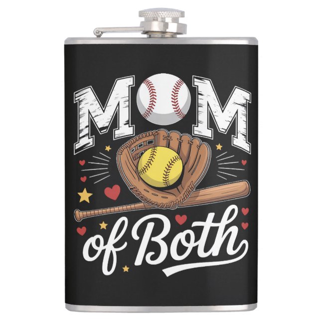 Mamma till båda Game Day Baseball Softboll  Fickplunta (Framsidan)