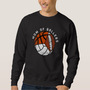 Mamma till ballare Volleyboll Basketboll Fotbolls Lång Ärmad Tröja