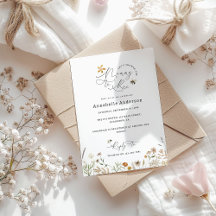 Mamma till bebisdusch för vilda blommor
