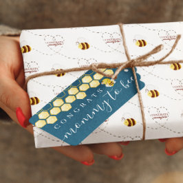 Mamma till Bee Baby Grattis presentetikett