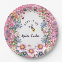 Mamma till Bee Baby Shower Inbjudan