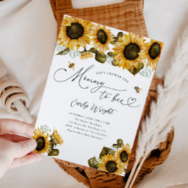 Mamma till Bee Baby Shower Inbjudningar
