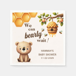 Mamma till Bee Baby Shower Pappersservett