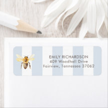 Mamma till Bee Baby Shower-Returadress